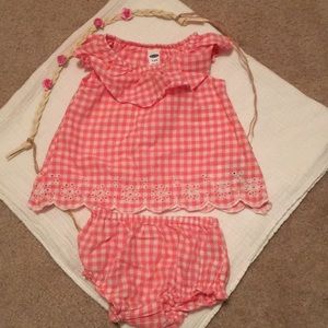 Adorable baby girl summer outfit